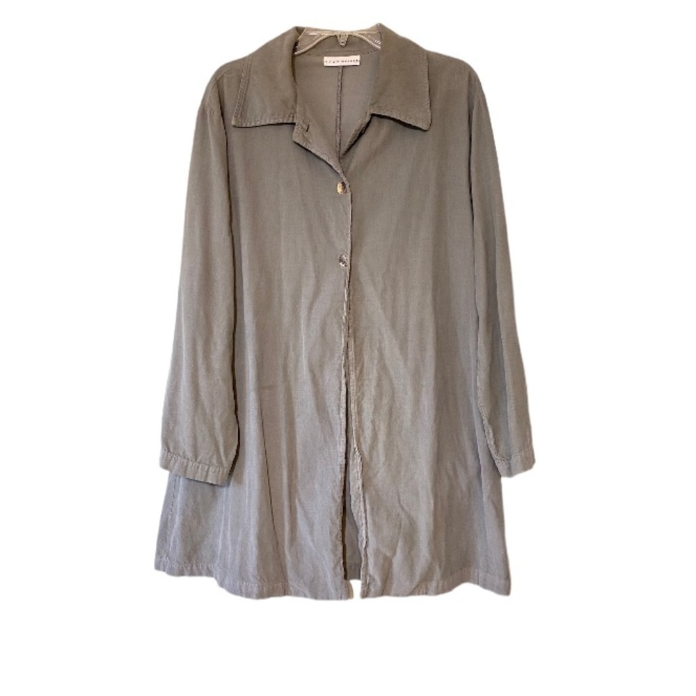 Bryn Walker Long Corduroy Jacket Gray Sz Small - Picture 1 of 10